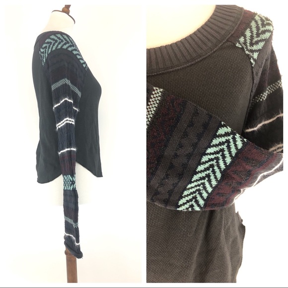 Free People Mixed Material Fairground Sweater - Picture 7 of 7